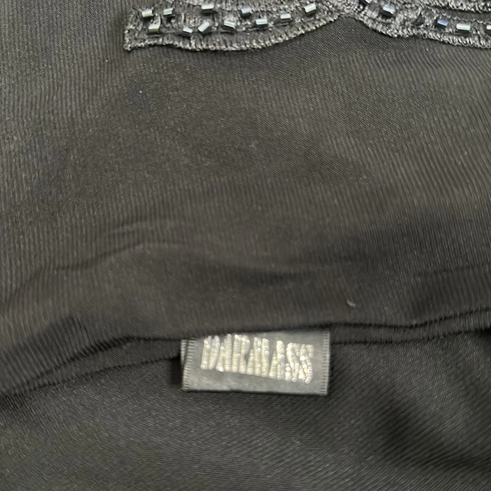 DARMASS black flares leg long high slits pants sequins detail SZ M goth Fariy - Picture 7 of 8